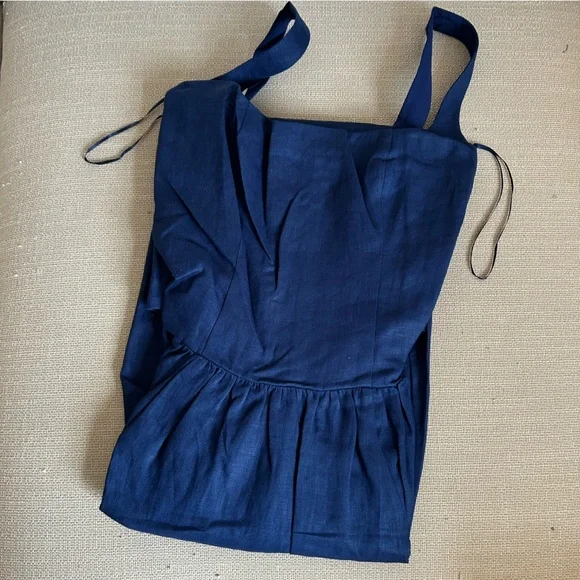 Reformation Navy Midi Dress - Picture 4 of 9